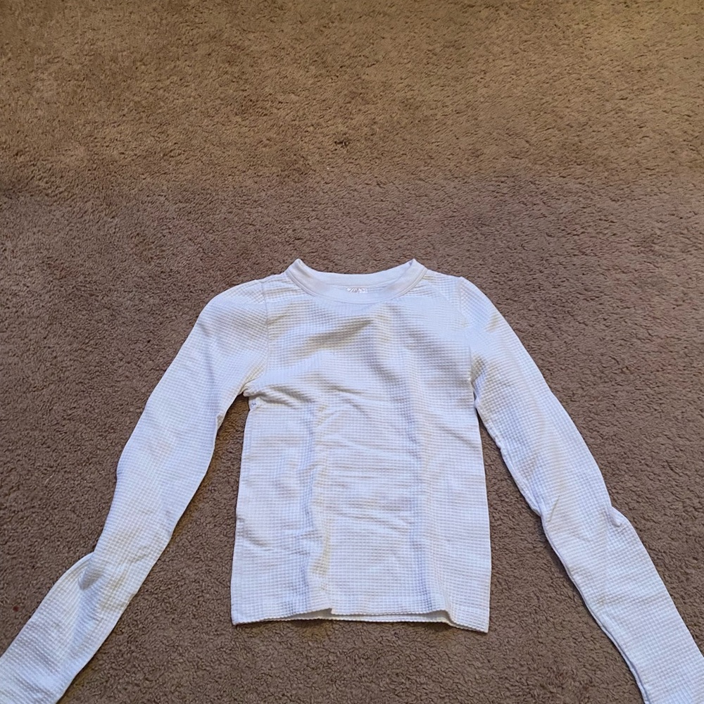 White Long Sleeve Top